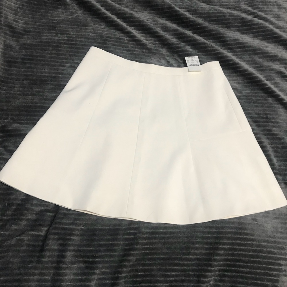 NWT Size 6 White J. Crew Skater Skirt